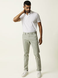RARE RABBIT Men Jacob Mid-Rise Cotton Slim Fit Trouser