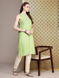 House of Pataudi Floral Embroidered A-Line Jashn Kurta
