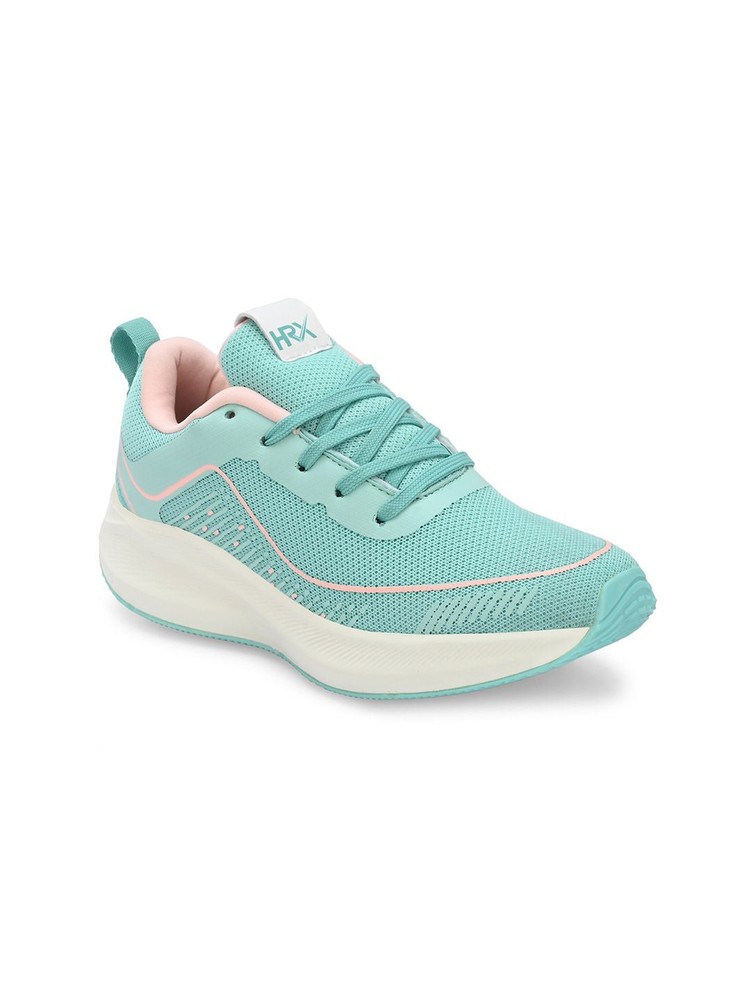 HRX by Hrithik Roshan Women Sea Green & White Memory Foam Mesh Running Shoes