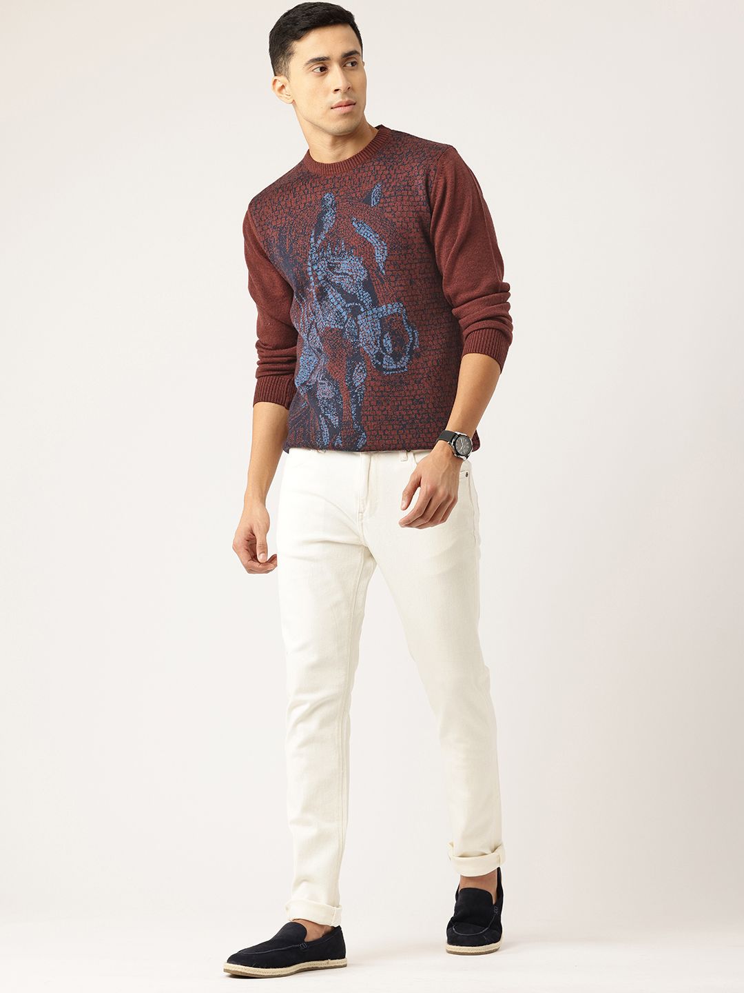 Monte Carlo Self Design Woollen Pullover