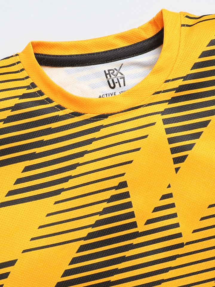 HRX by Hrithik Roshan Boys Geometric Printed T-shirt