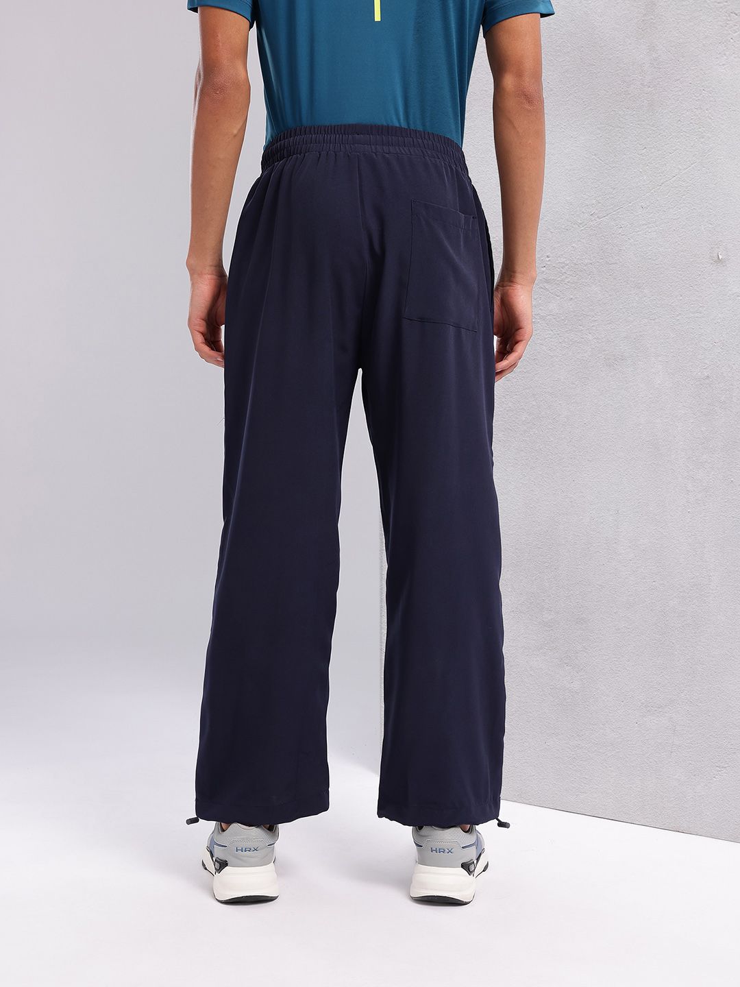 HRX by Hrithik Roshan Men  Lifestyle Mid-Rise Colorblocked Casual Track Pants with Toggle