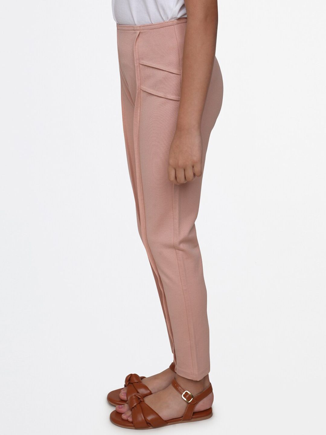 AND Girls Pink Skinny Fit Trouser