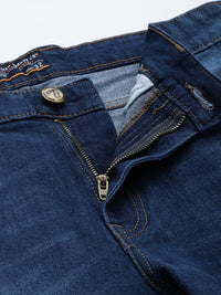 The Indian Garage Co Men Blue Mildly Distressed Light Fade Stretchable Jeans