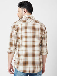Spykar Classic Tartan memeriksa baju kasta Kain