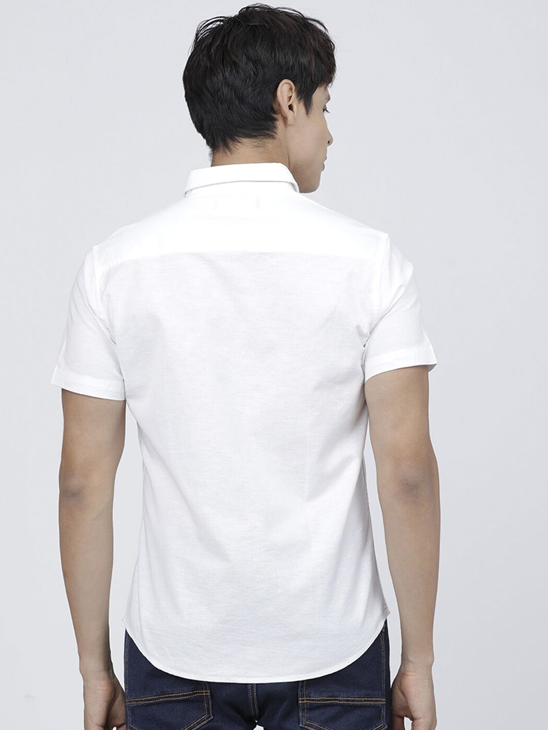 The Indian Garage Co Solid Pure Cotton Casual Shirt