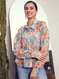 STREET 9 Floral Printed Comfort Fit Casual Shirt