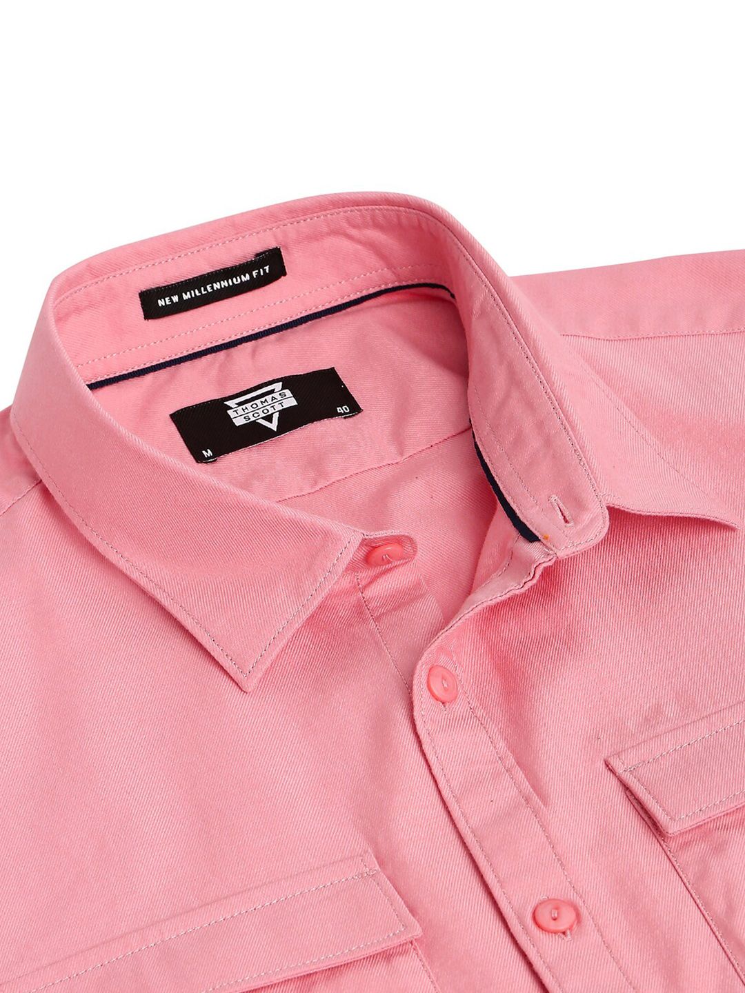 Thomas Scott Classic Slim Fit Twill Weave Pure Cotton Casual Shirt