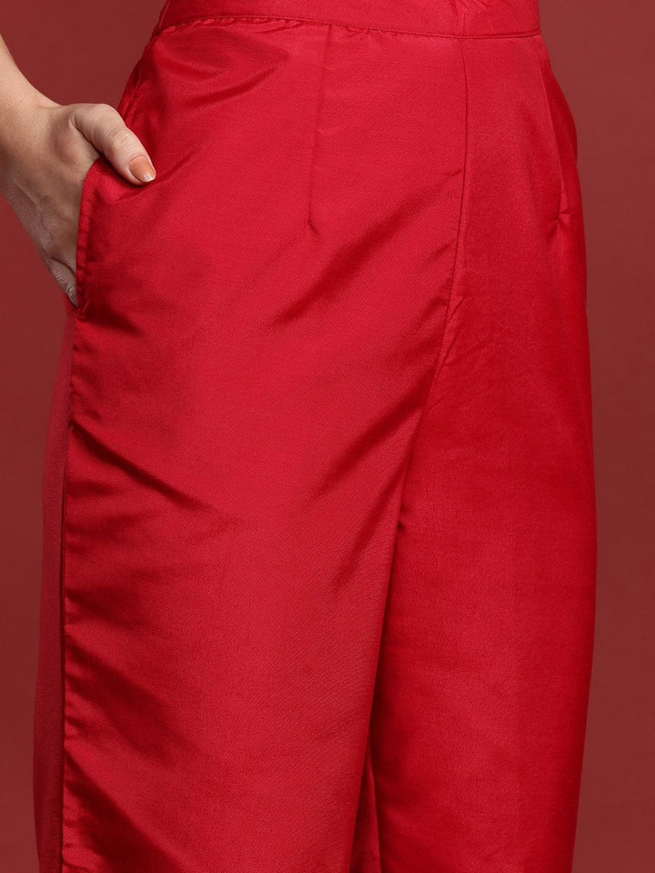 Indo Era Ethnic Motifs Embroidered Empire Kurta with Trousers & Dupatta