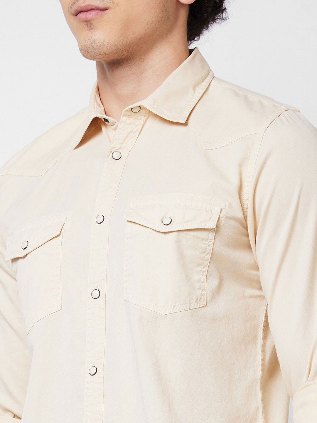 SPYKAR Spread Collar Cotton Casual Shirt
