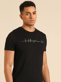 Being Human Pure Cotton T-shirt with Minimal Print