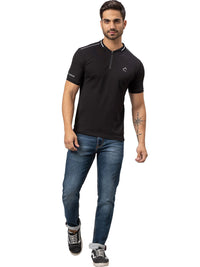 Menjadi T-shirt kolar polo pepejal lelaki manusia manusia
