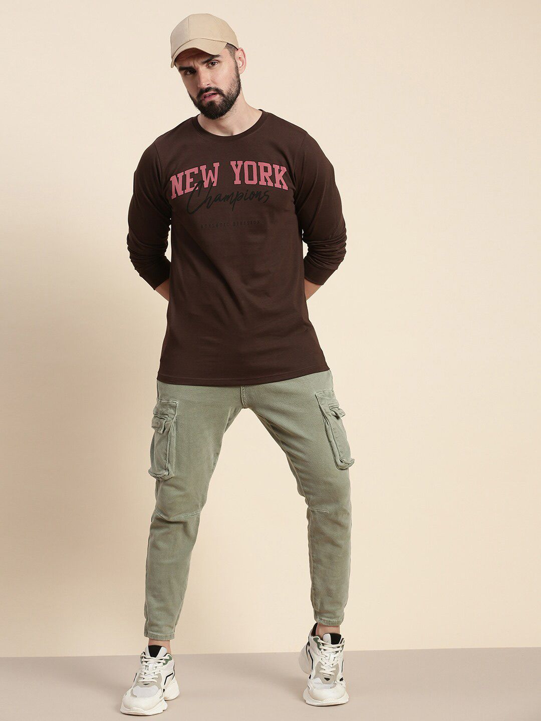 DILLINGER Typography Printed Cotton T-shirt
