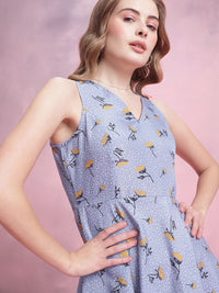 DressBerry Floral Print A-Line Dress