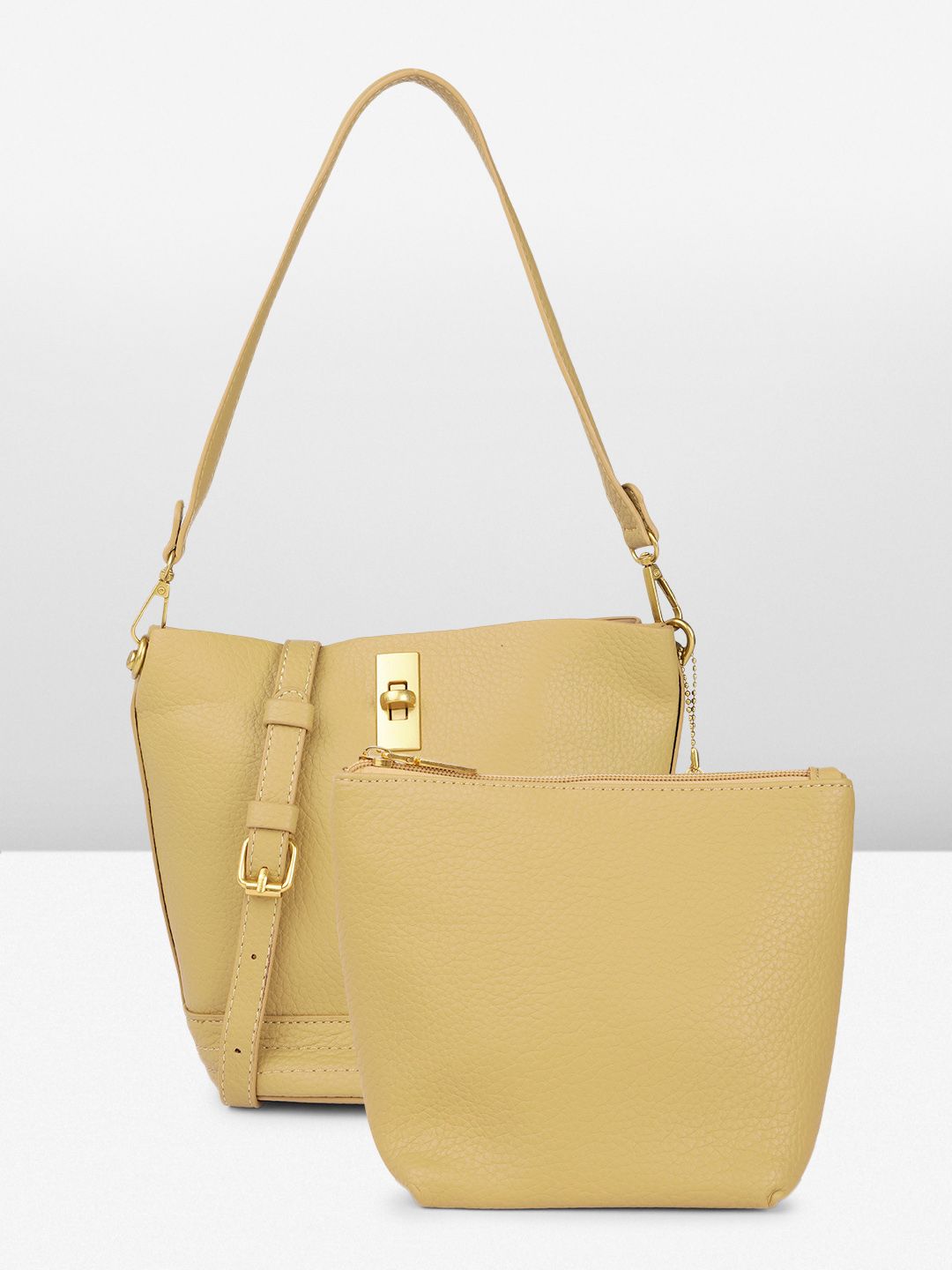 DressBerry Structured Shoulder Bag with Pouch