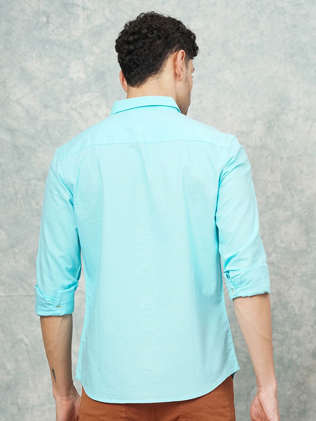 The Indian Garage Co Pure Cotton Striped Tropical Casual Shirt