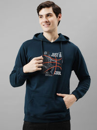 ADRO Men Printed Hooded Pullover Sweatshirt