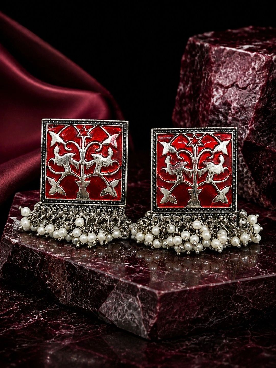 PANASH Square Drop Earrings