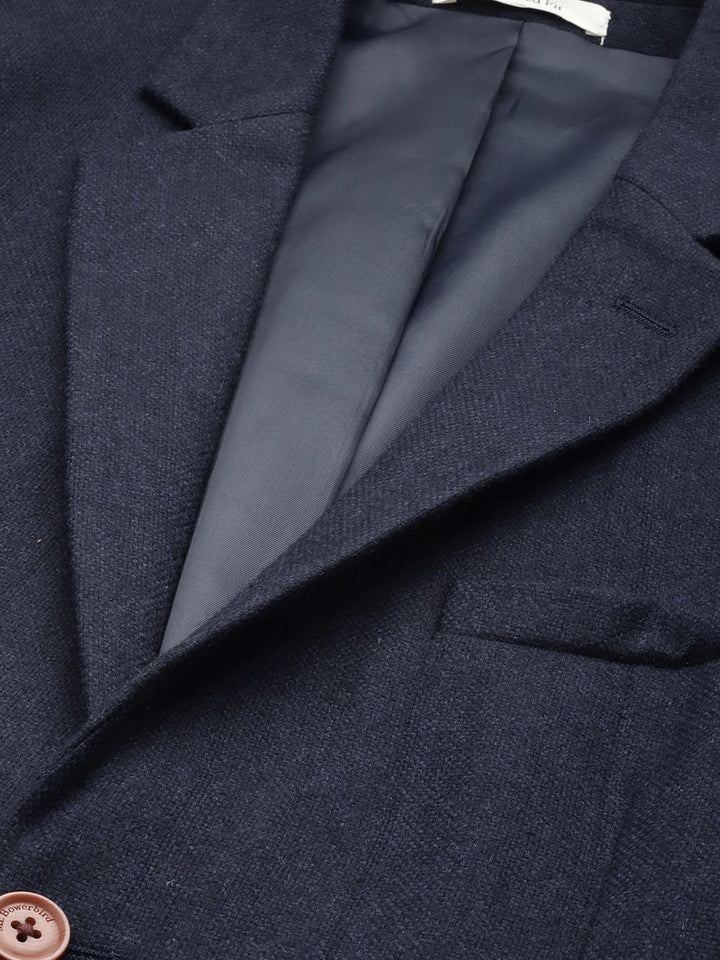 Mr.Bowerbird Solid Tailored Fit Casual Blazer