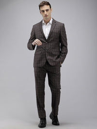 Park Avenue Checked Single Breasted Formal Blazer and Trouser