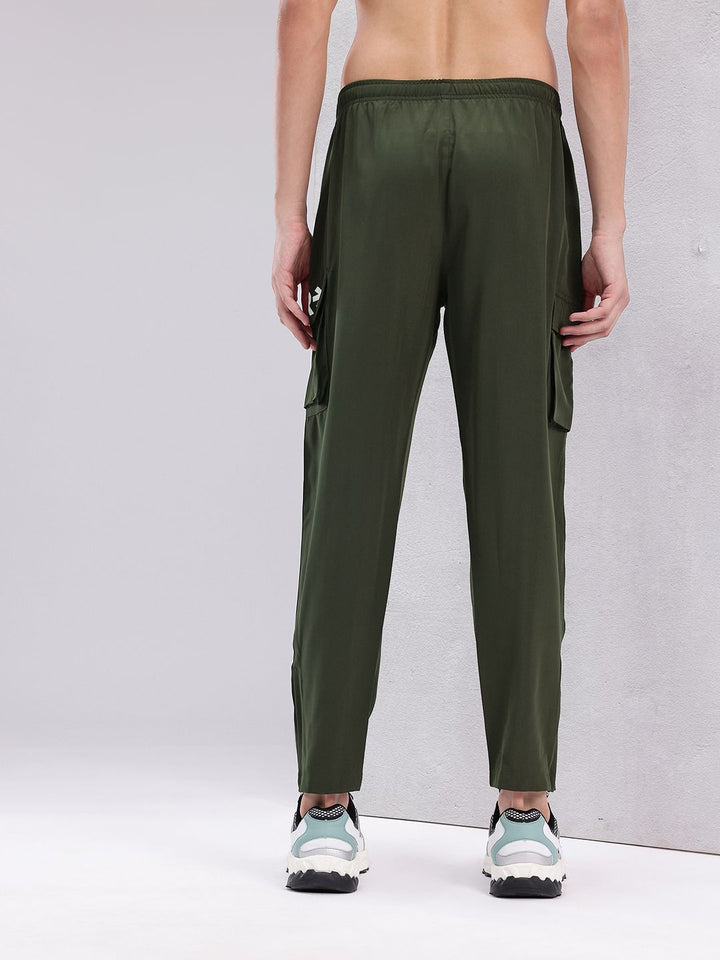 HRX by Hrithik Roshan Men Brand Logo Print Rapid-Dry Training Cargos with Side Slits