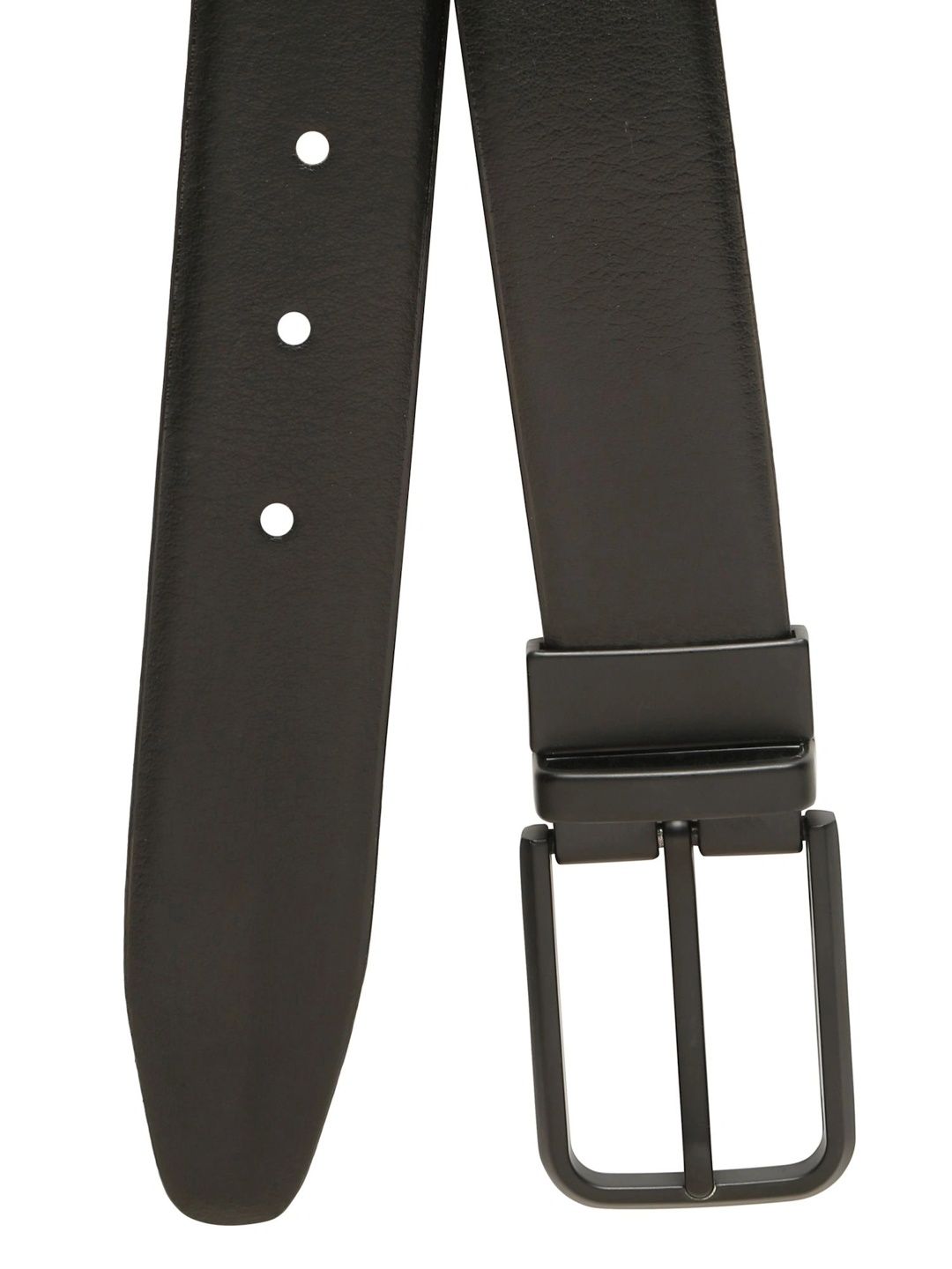 Teakwood Leathers Men Textured Leather Reversible Belt