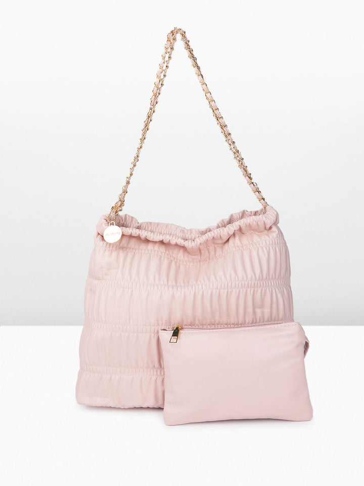 DressBerry Quilted Shoulder Bag with Pouch