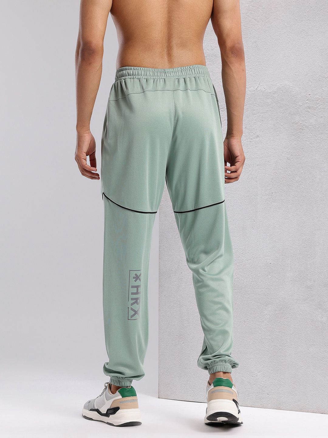 HRX by Hrithik Roshan Men Contrast Piping Rapid-Dry Running Joggers