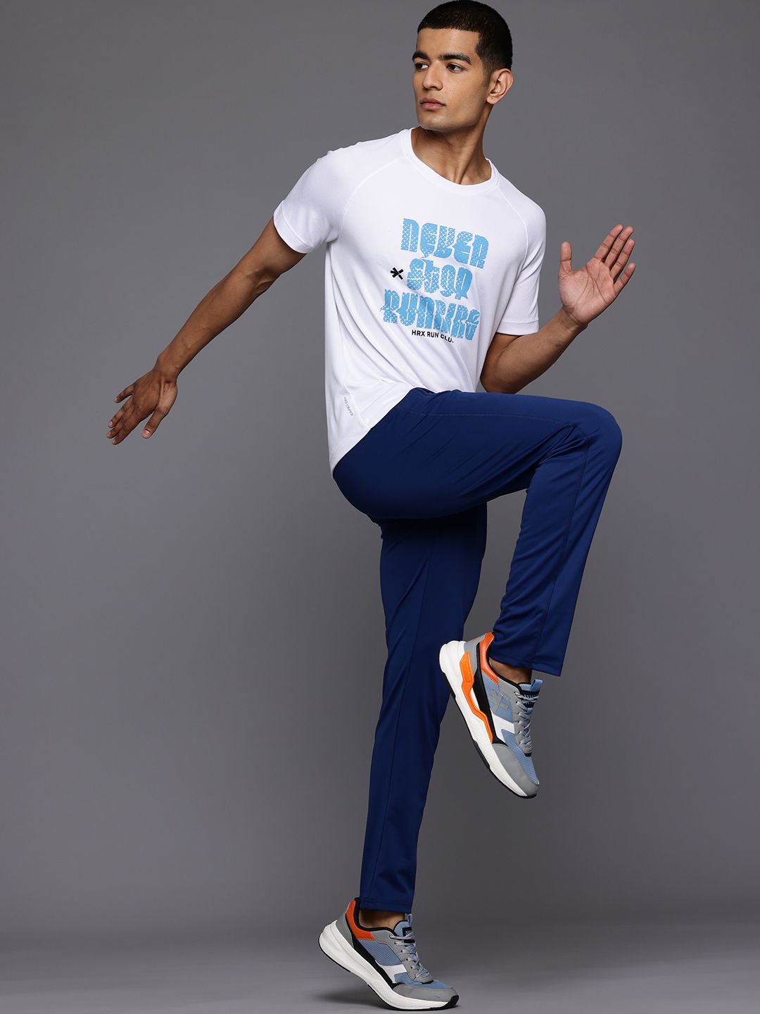 HRX by Hrithik Roshan Typography Printed Rapid-Dry Running T-shirt