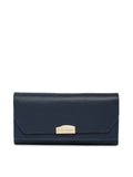 Lino Perros Women Blue Solid Three Fold Wallet