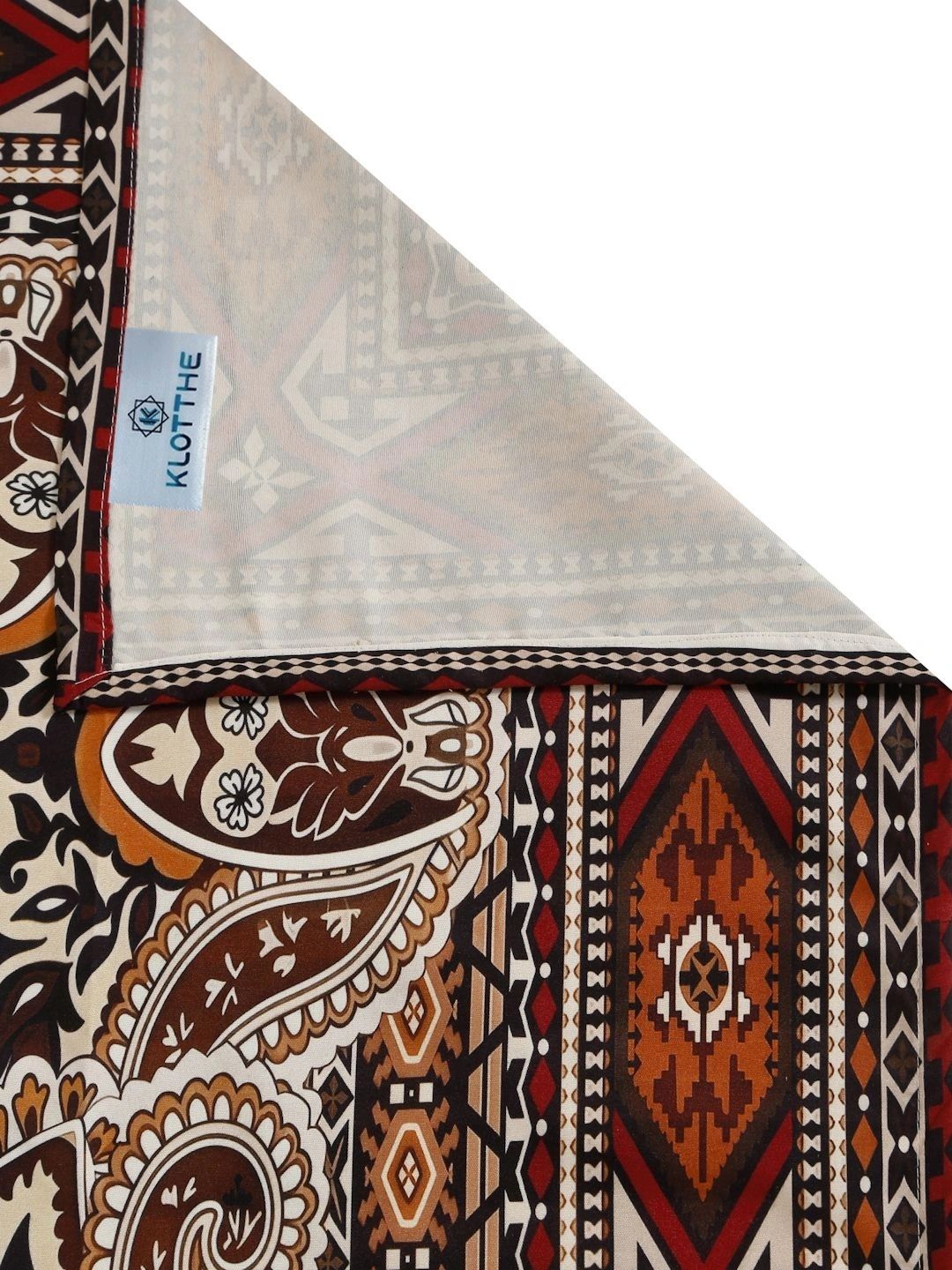 Moda Rapido X KLOTTHE Motif Etnik Berbilang Warna 400 TC Cadar King dengan 2 Sarung Bantal