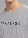 ADRO Men Typography Printed Raw Edge T-shirt