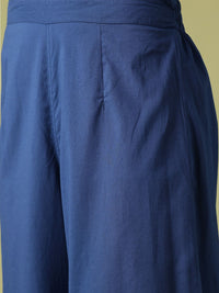 Anouk Ethnic Motifs Yoke Design Pure Cotton Kurta with Trousers & Dupatta
