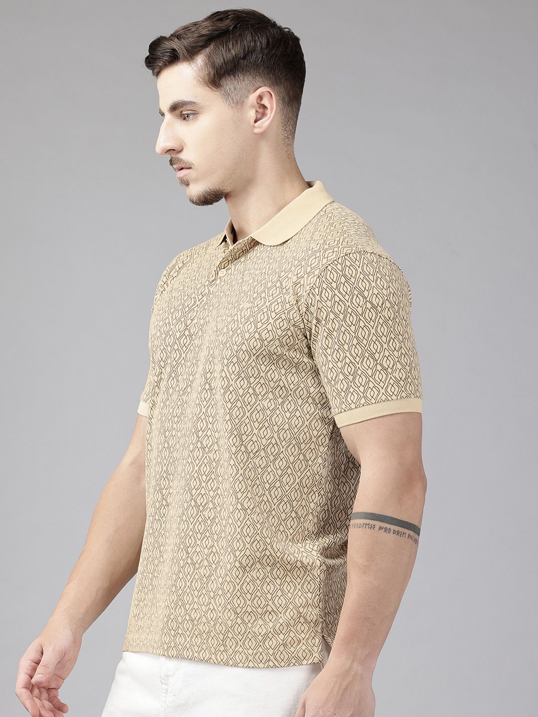 Park Avenue Printed Polo Collar T-shirt