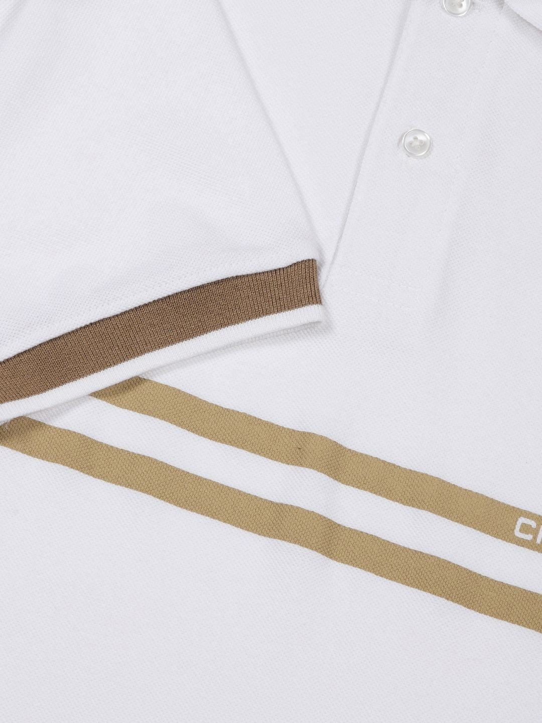 Thomas Scott Men Striped Polo Collar Cotton T-shirt