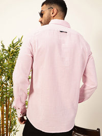 Thomas Scott Men Premium Slim Fit Striped Button-Down Collar Pure Cotton Casual Shirt