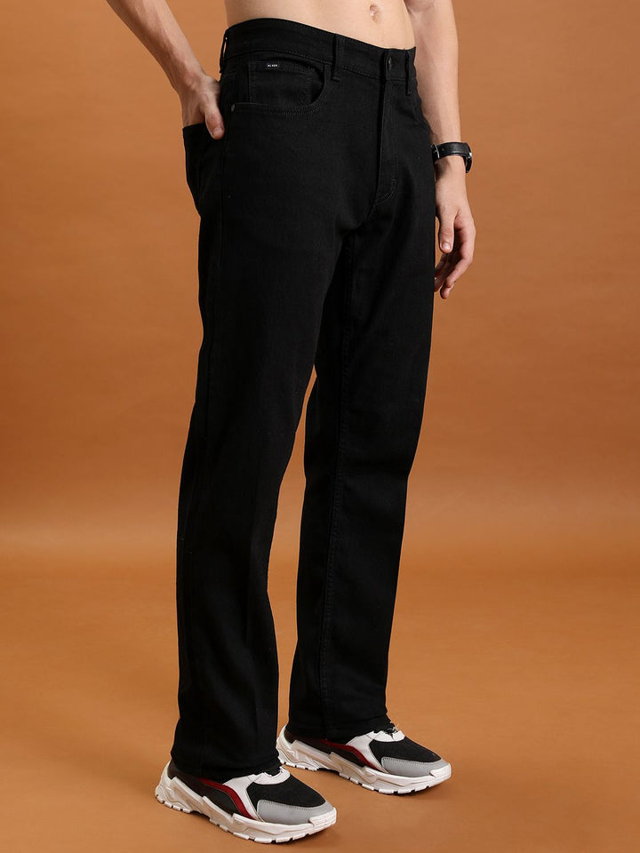 Highlander Men Straight Fit Clean Look Jeans Regangan