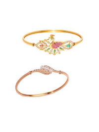 Gelang Gaya Bangle Saduran Emas Zaveri Pearls