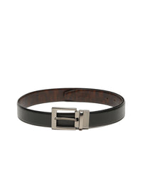 Teakwood Leathers Men Textured Leather Reversible Tang Closure Formal Belt