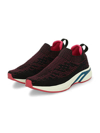 HRX by Hrithik Roshan Women Black & Fuchsia Slip-On Walking  Shoes