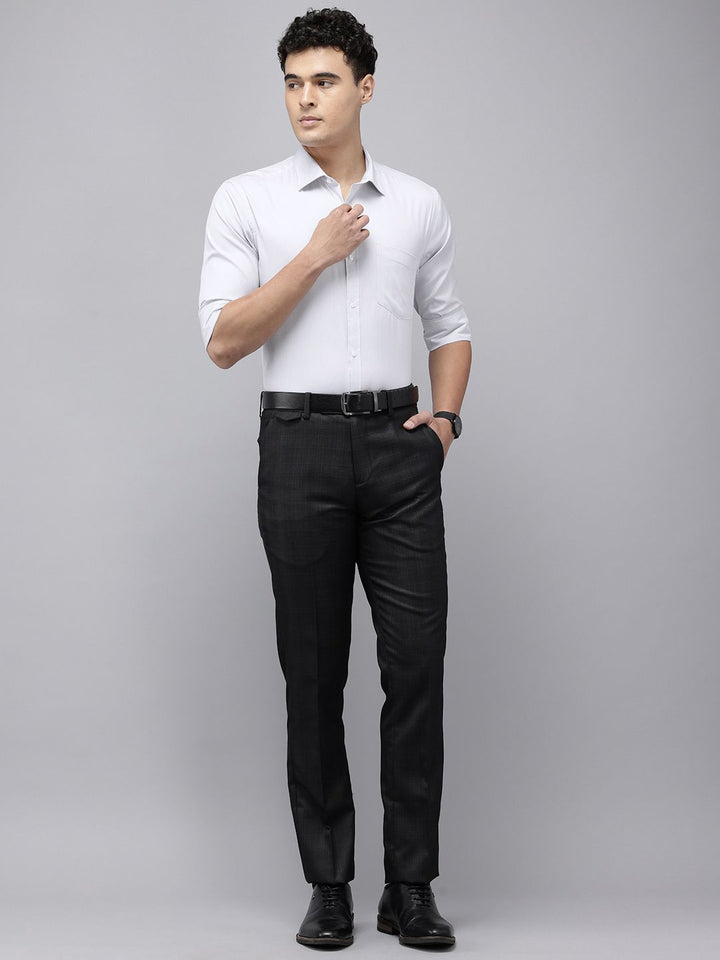 Park Avenue Slim Fit Geometric Self Designed Formal Shirt