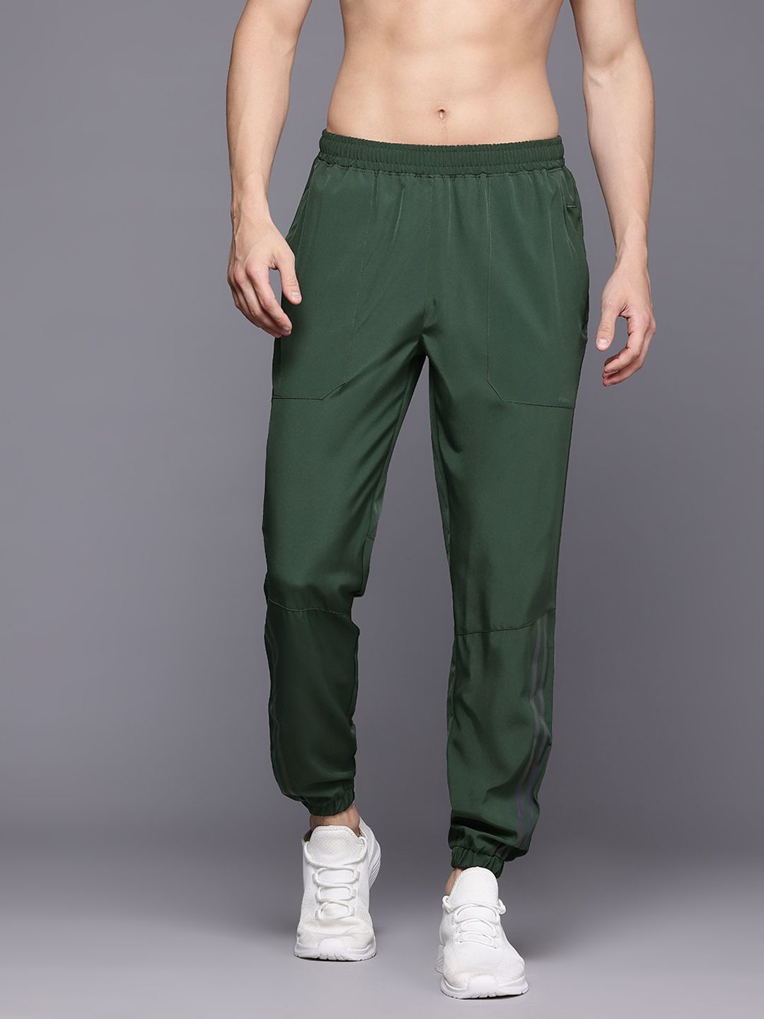HRX by Hrithik Roshan Men Rapid-Dry Running Joggers With Reflective Detail