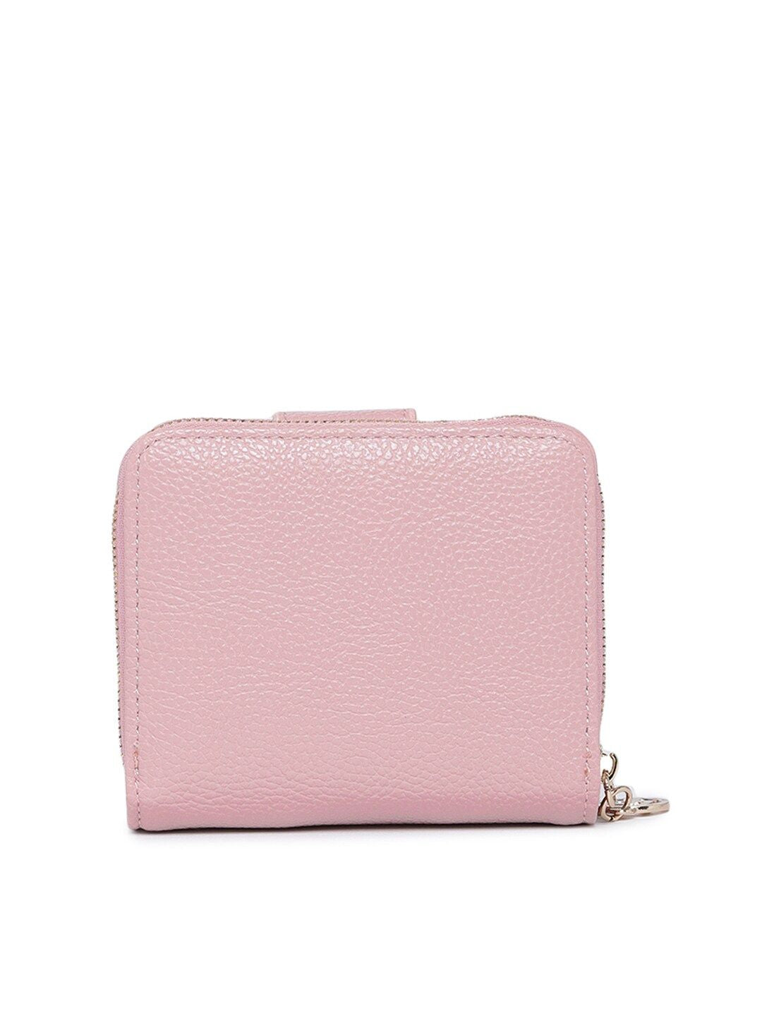 Lino Perros Women Pink Solid Zip Around Wallet