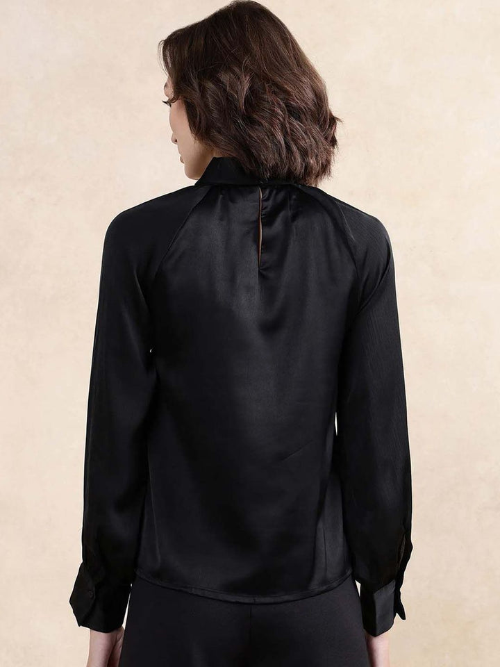 RAREISM Women Solid High Neck Top
