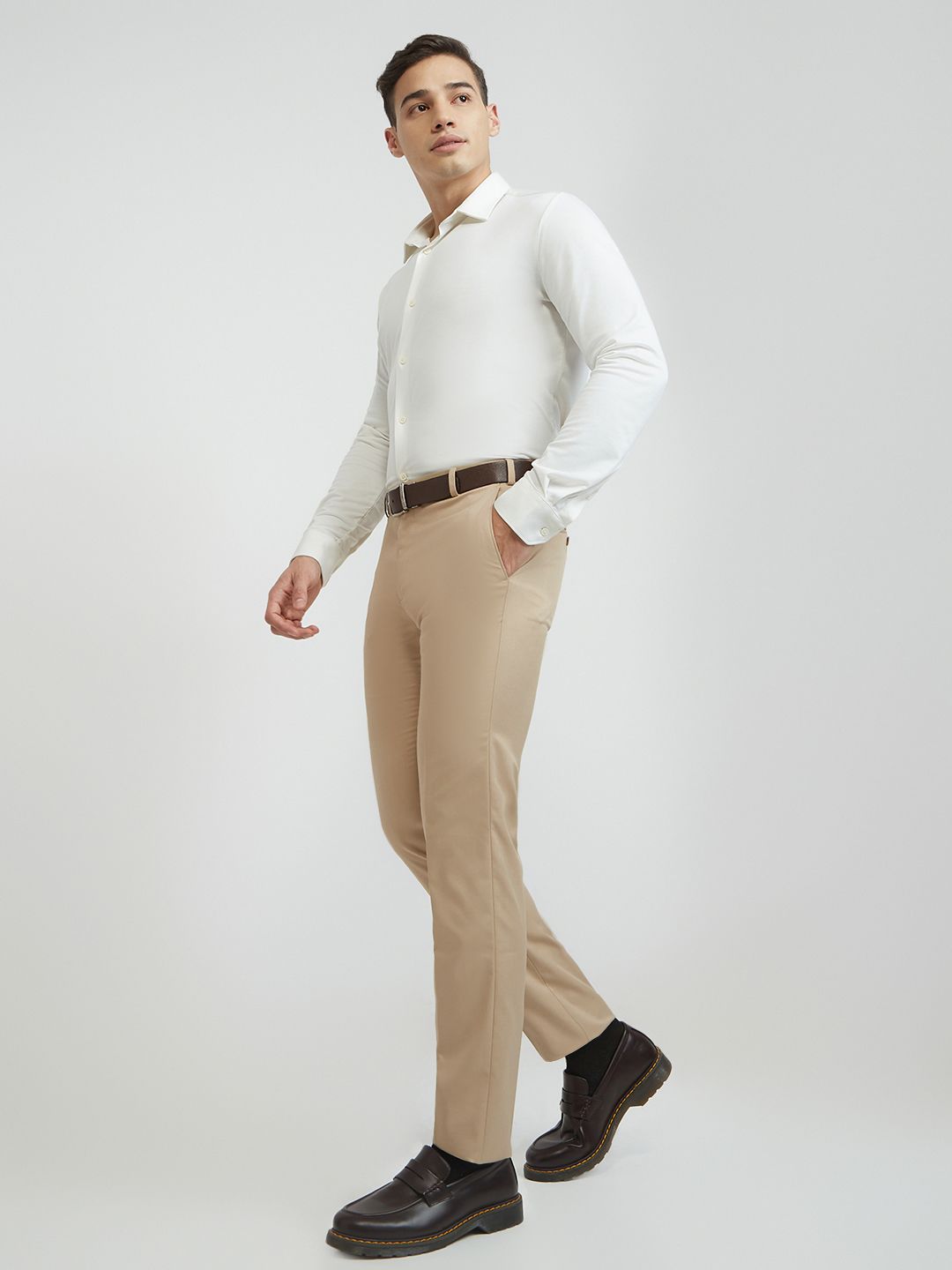 Raymond Men Slim Fit Formal Trousers