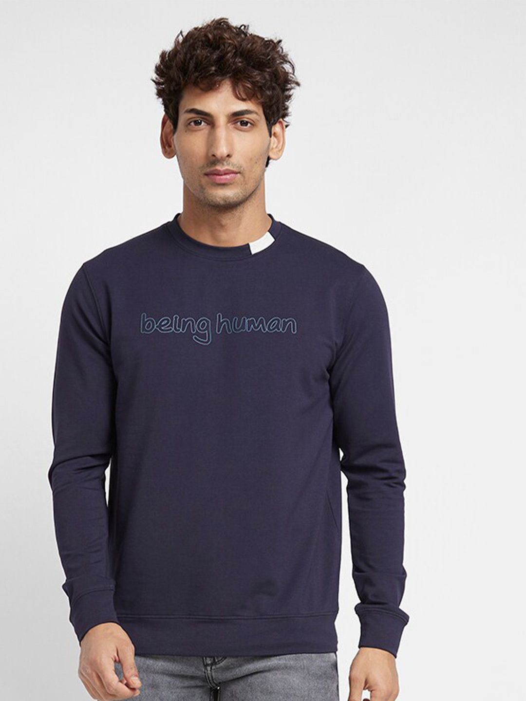 Being Human Typography Printed Pullover