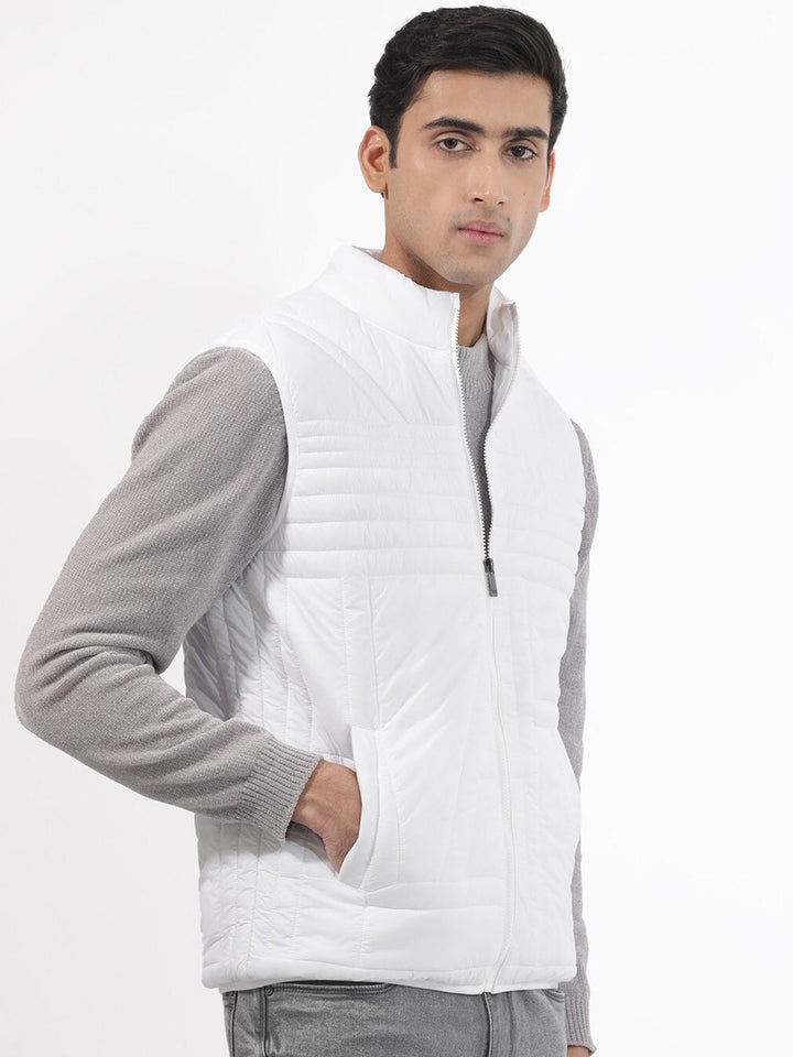 RARE RABBIT Men Queltex Tailored Fit Mock Collar Quilted Jacket
