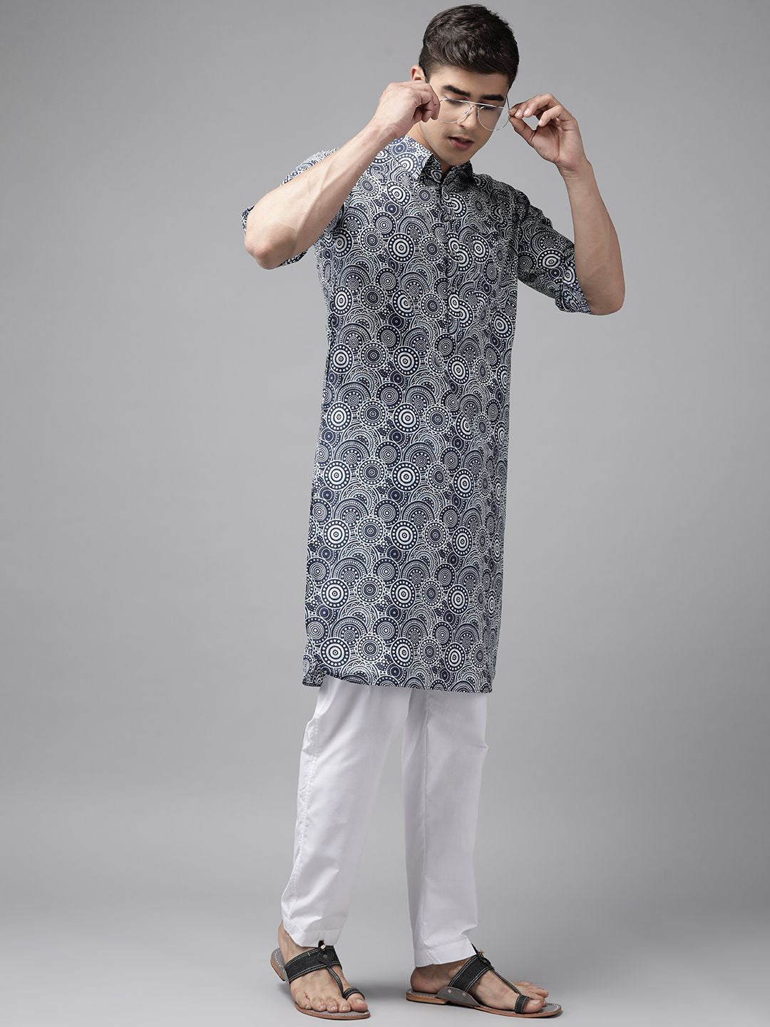 See Designs Printed Regular Pure Cotton Kurta With Pyjamas