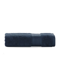 MYTRIDENT Navy Blue Solid Pure Cotton 500 GSM Soft  Plush Bath Towel
