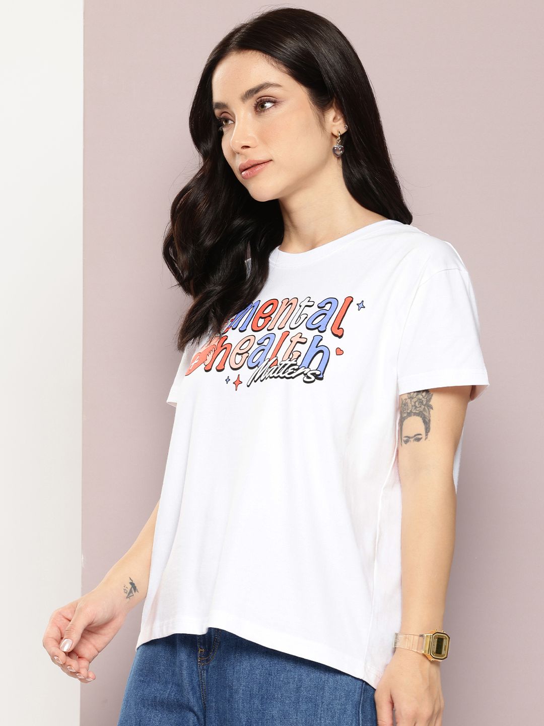 DILLINGER Typography Printed Pure Cotton Boxy T-shirt